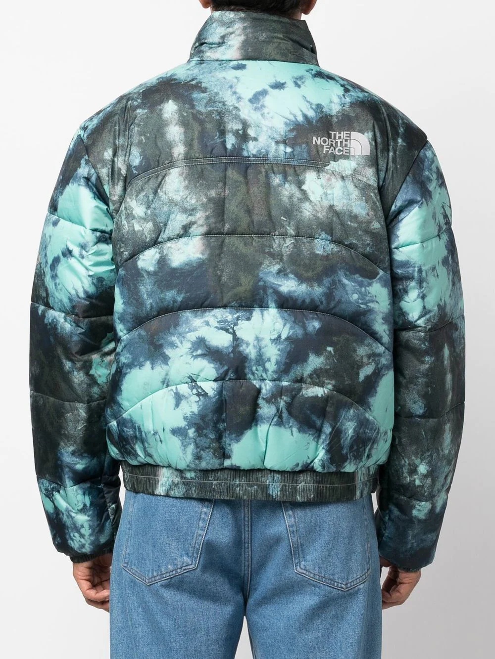 tie-dye print padded jacket - 4