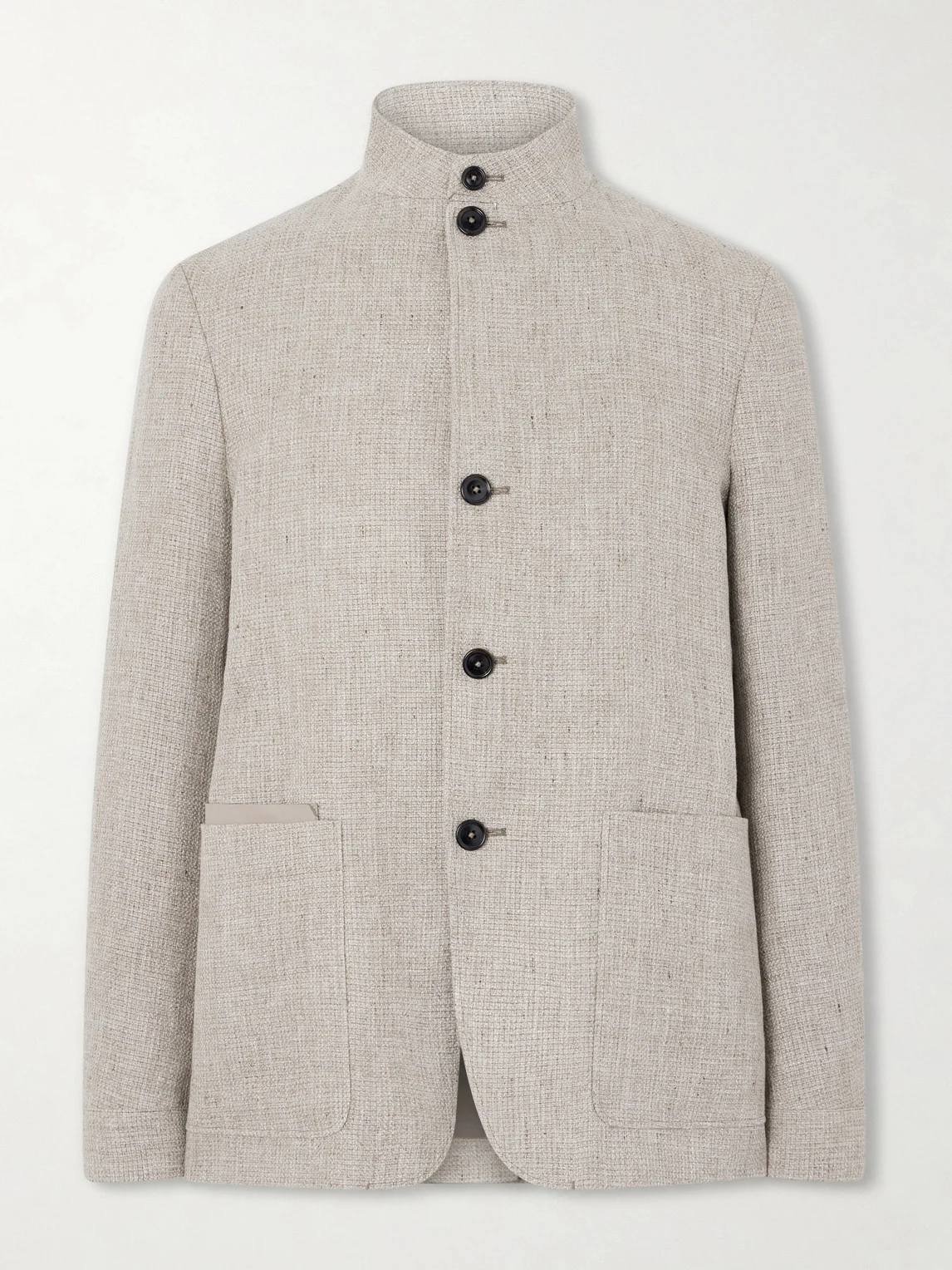 Textured-Linen Jacket - 1