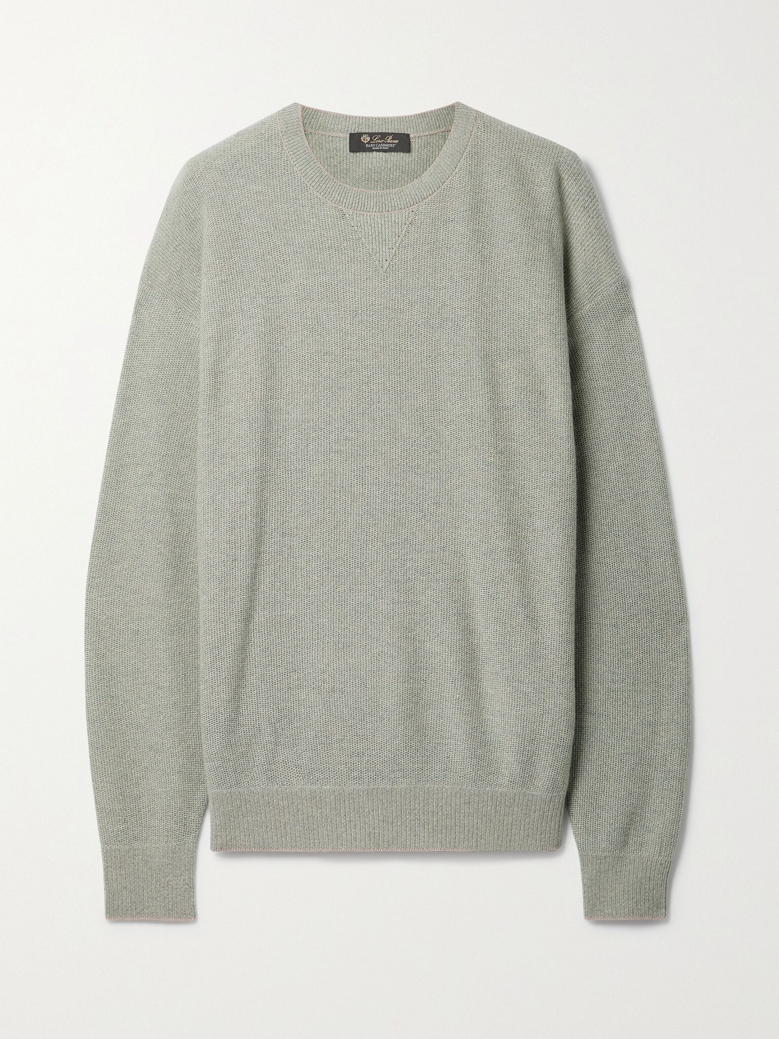 Cashmere sweater Gray green - 1