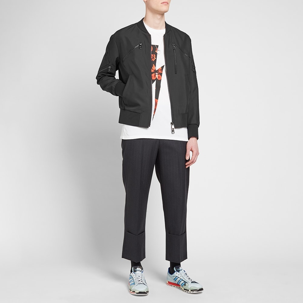 Neil Barrett Tonal Multi Zip Nylon Bomber Jacket - 8