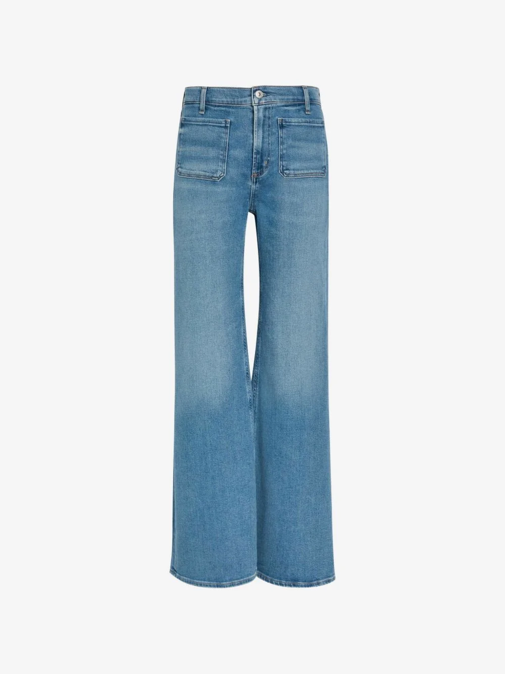 Kimberly patch-pocket flared jeans - 1