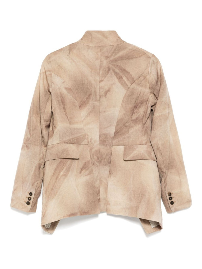 Forme D'Expression distressed off-centre blazer outlook
