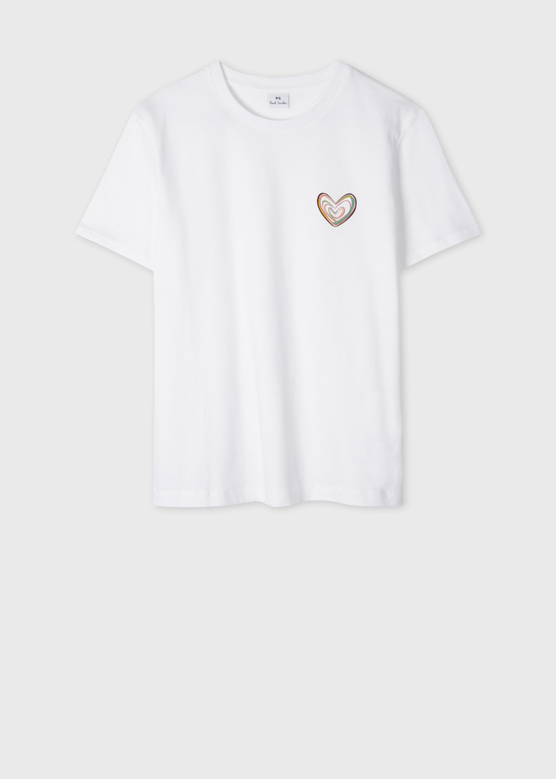 Women's Organic Cotton 'Swirl' Heart T-Shirt 1