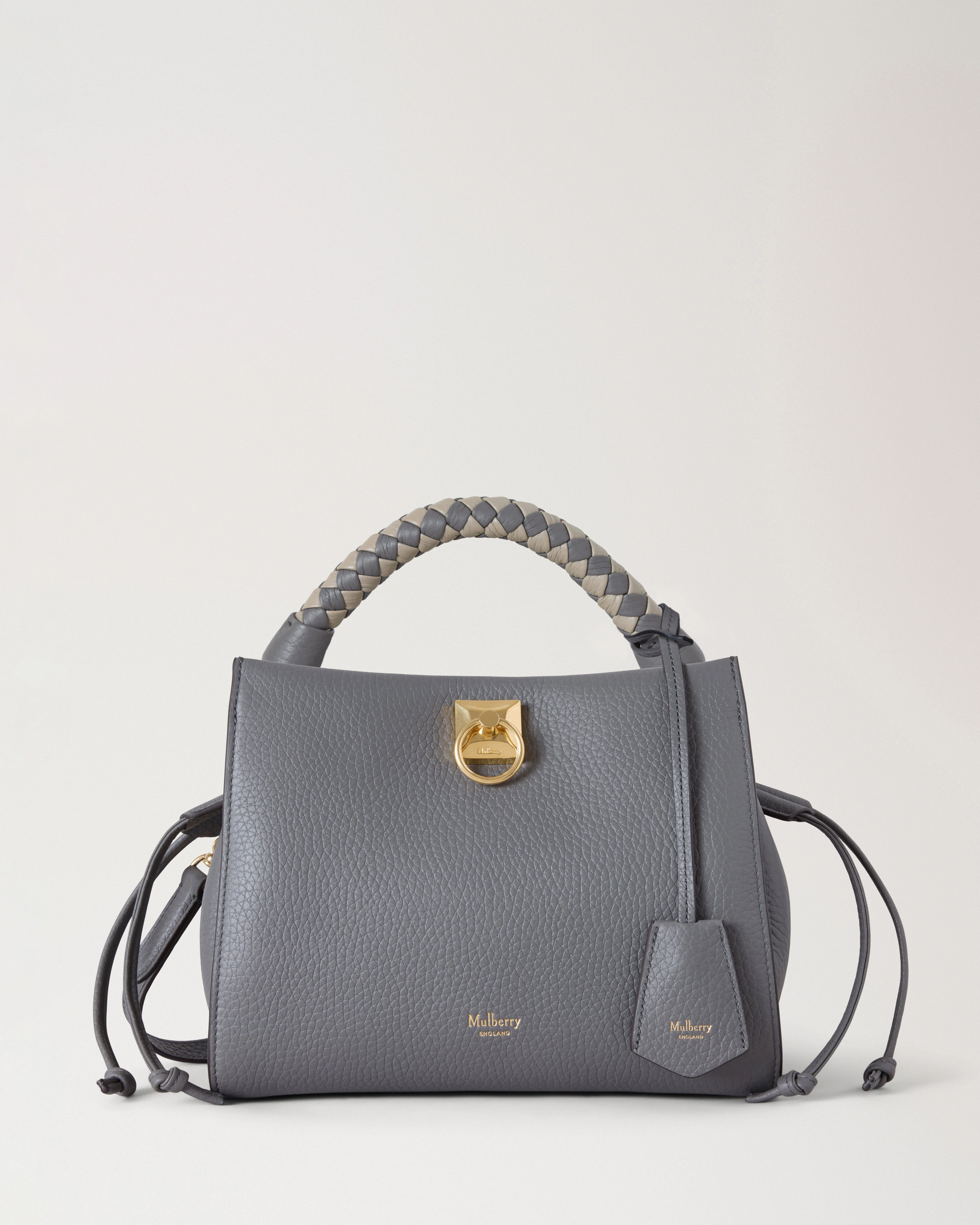 Small Iris Charcoal Heavy Grain - 1