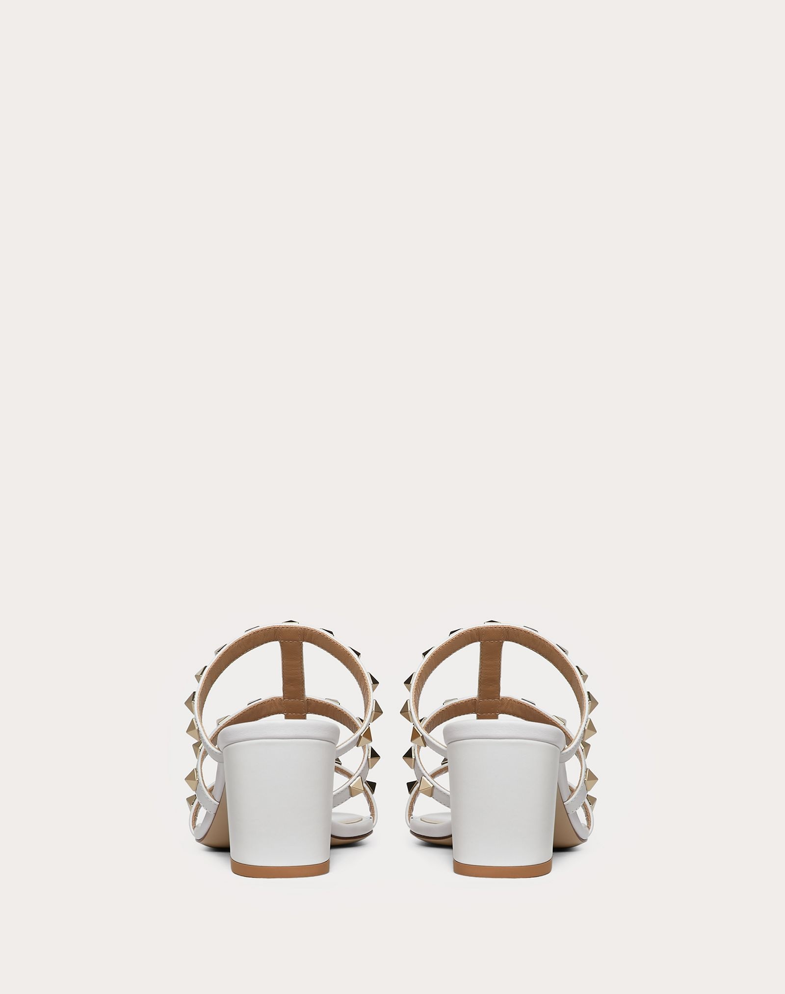 Rockstud Calfskin Slide Sandal 60 mm - 3