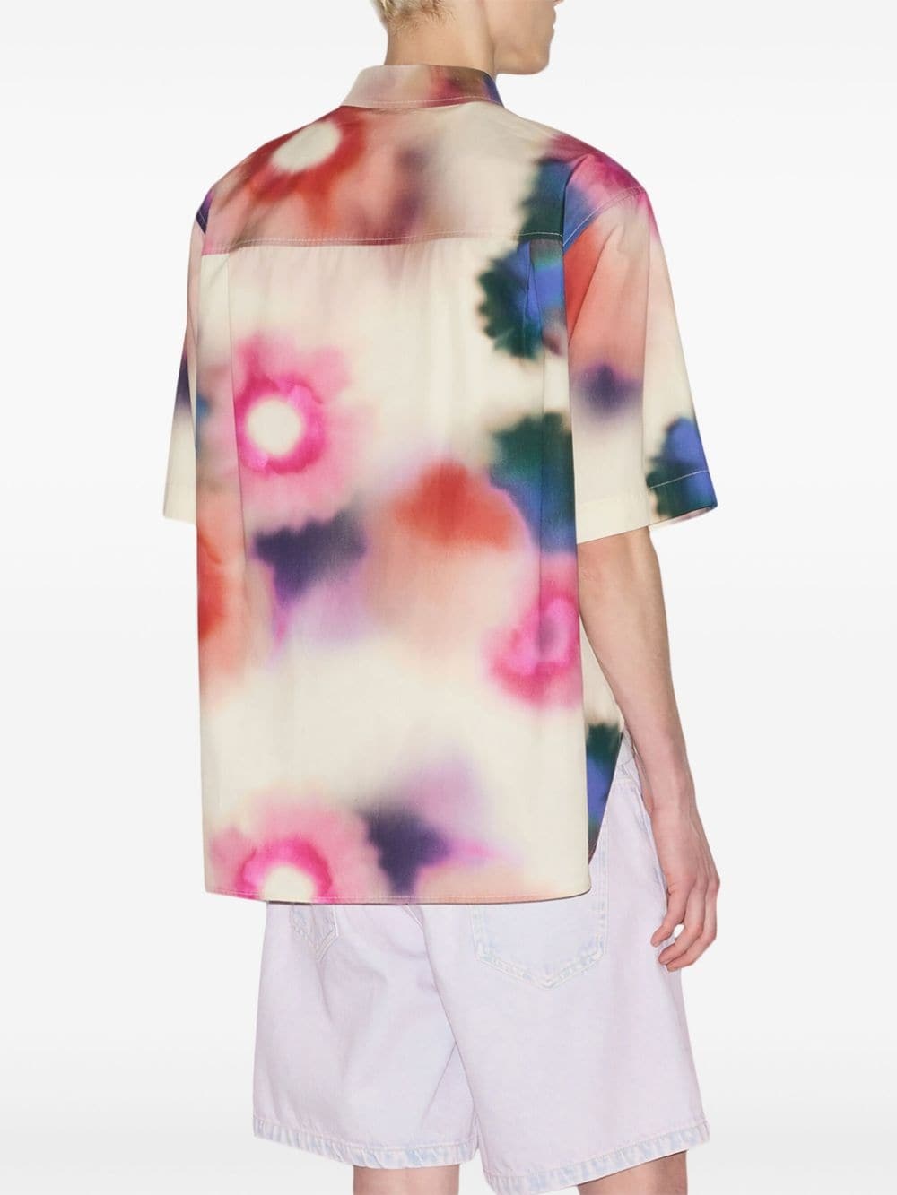 Labilio watercolour-print shirt - 4