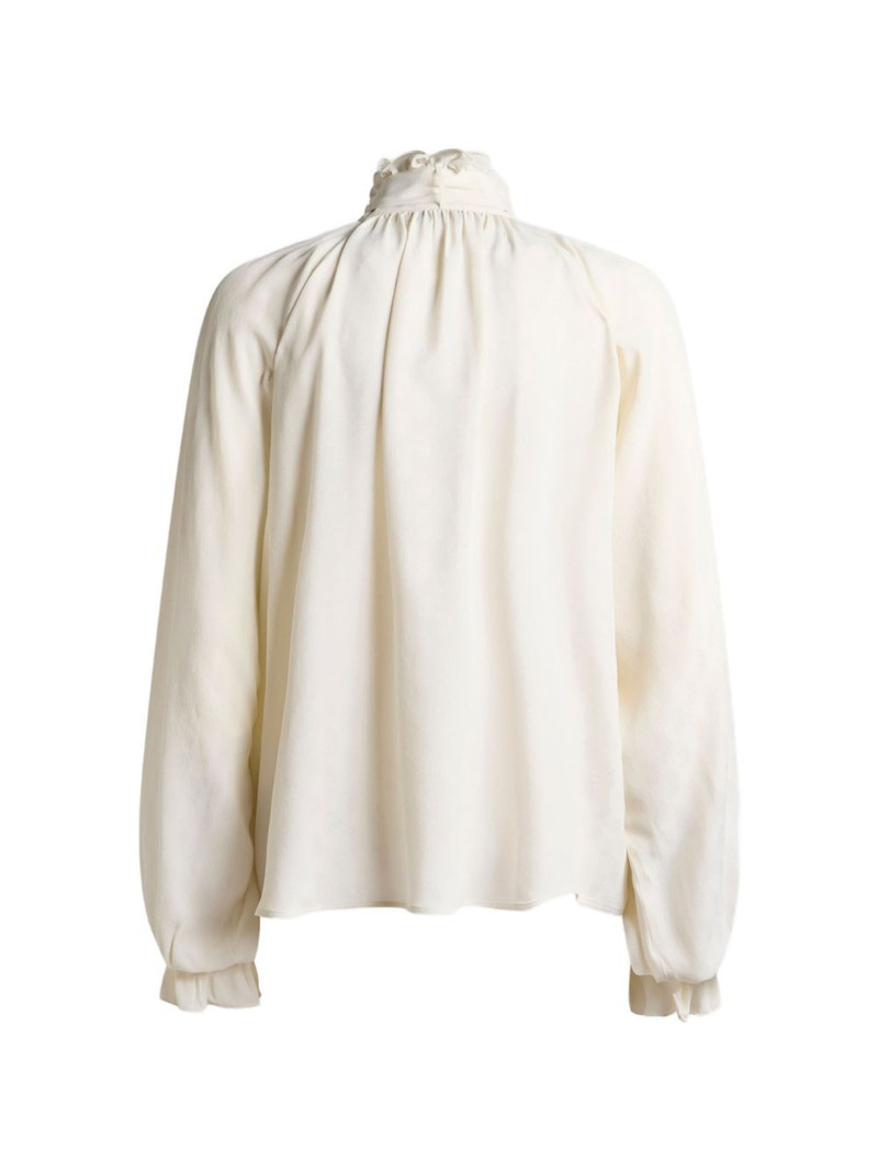 jacquard-scarf blouse 5