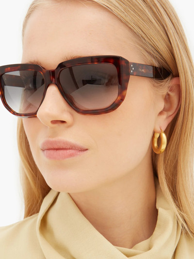 CELINE Tortoiseshell-effect D-frame acetate sunglasses outlook