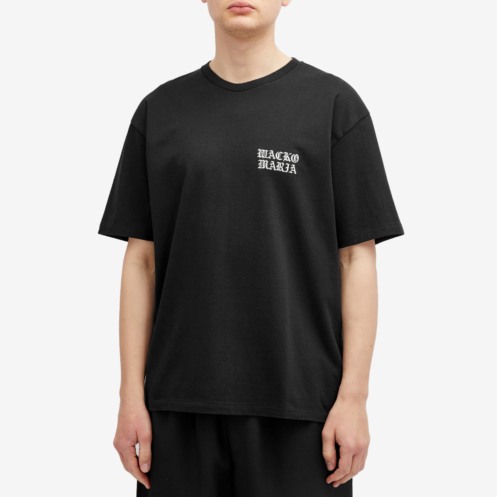 激安正規  WACKO MARIA Wacko Maria Washed Heavy Weight Gothic Logo T トップス