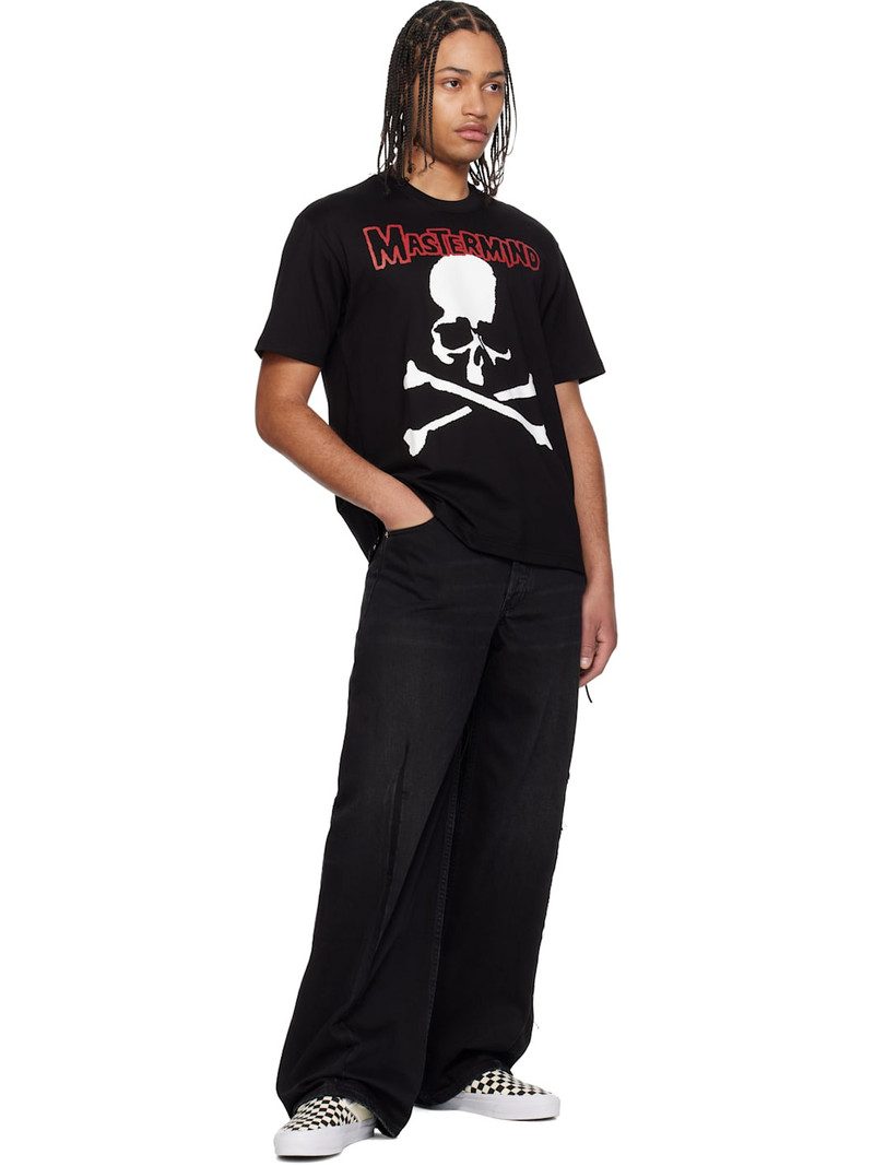 mastermind JAPAN Black Cult Punk T-shirt outlook