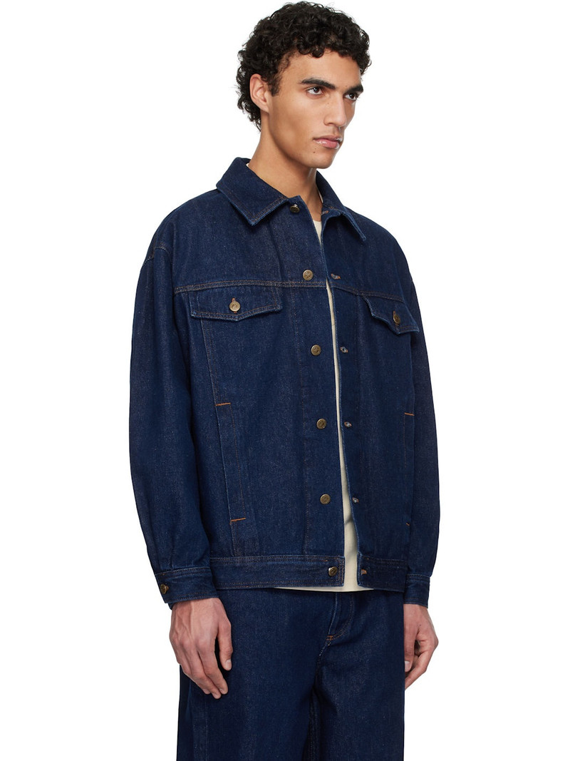 A. P.C. Navy Elvis Denim Jacket 2