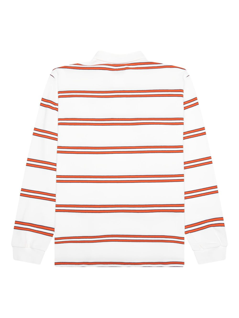 striped long-sleeve polo shirt - 2
