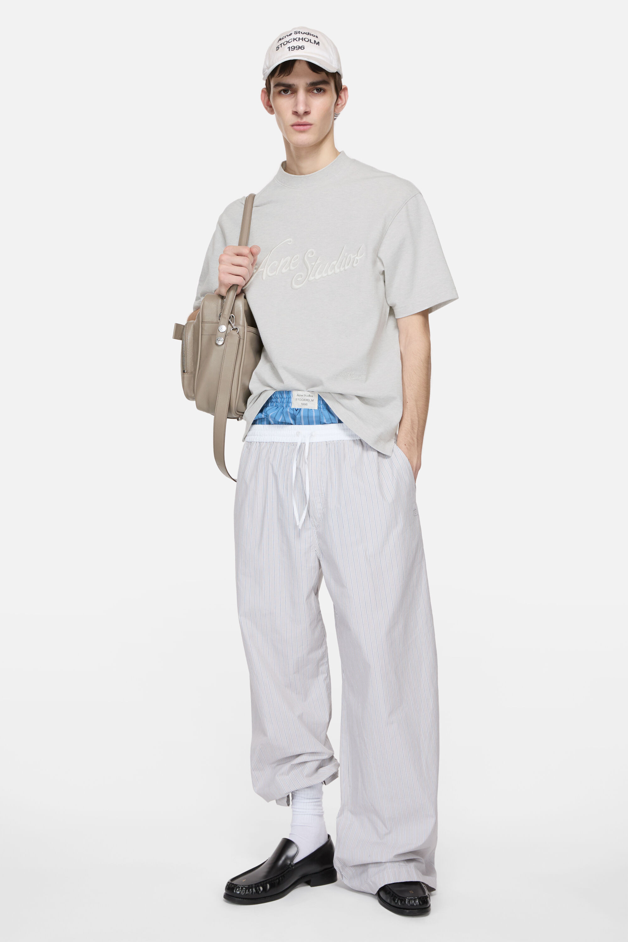 Logo t-shirt - Relaxed fit - Pale Grey Melange - 2