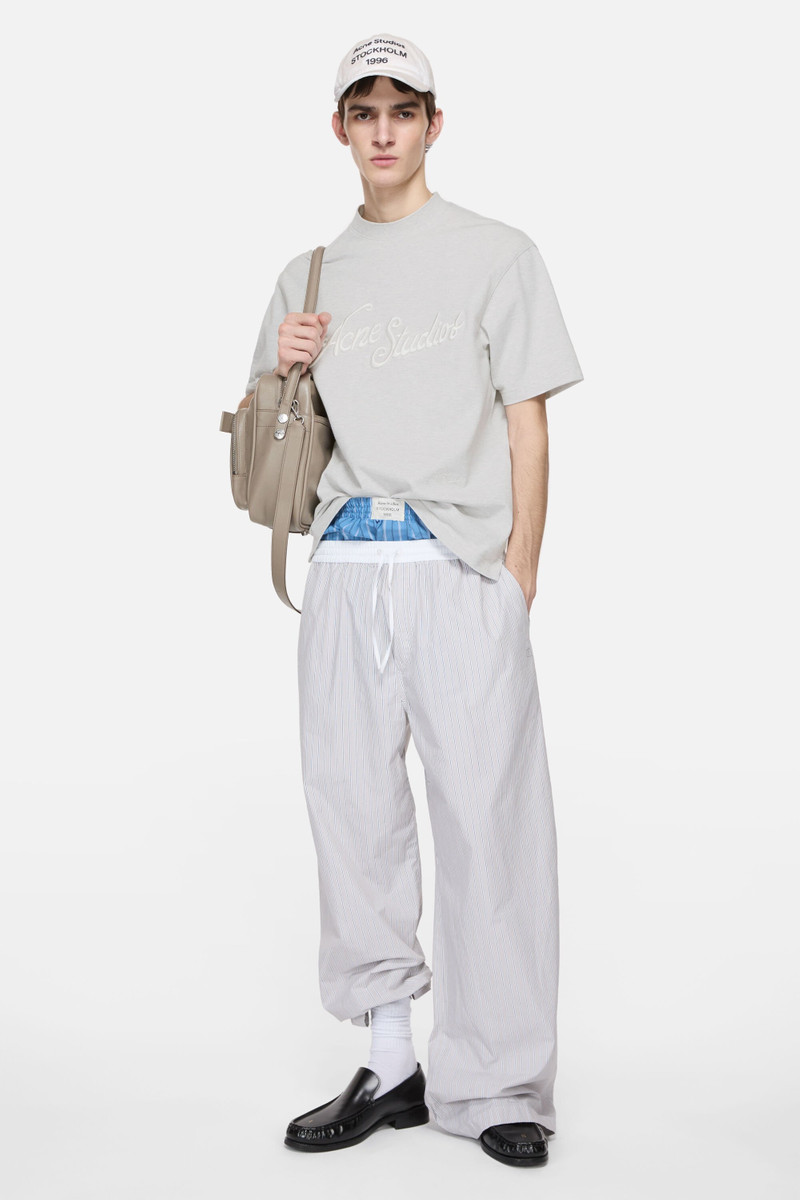 Acne Studios Logo t-shirt - Relaxed fit - Pale Grey Melange outlook