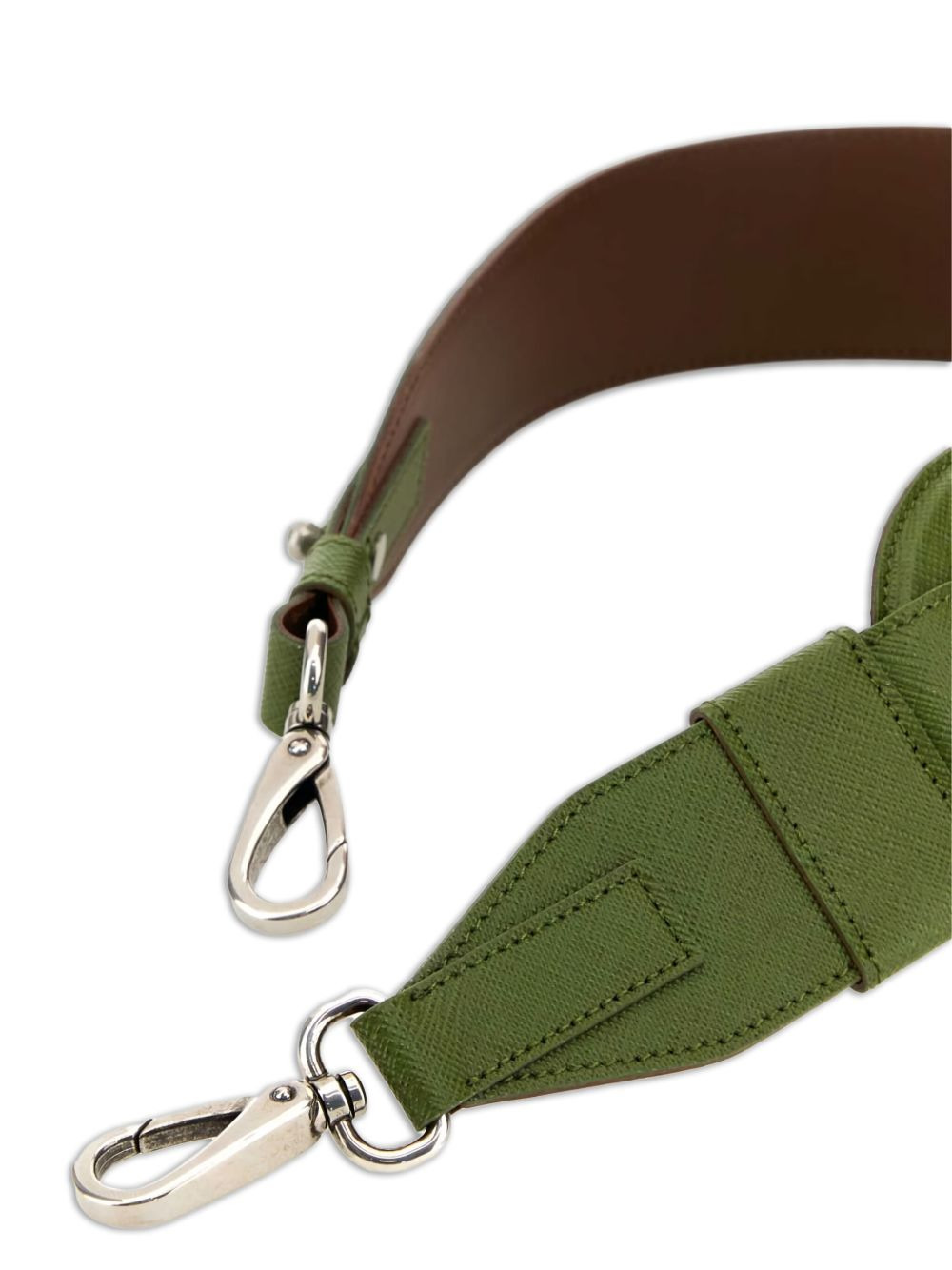 leather oval-ring shoulder strap - 2