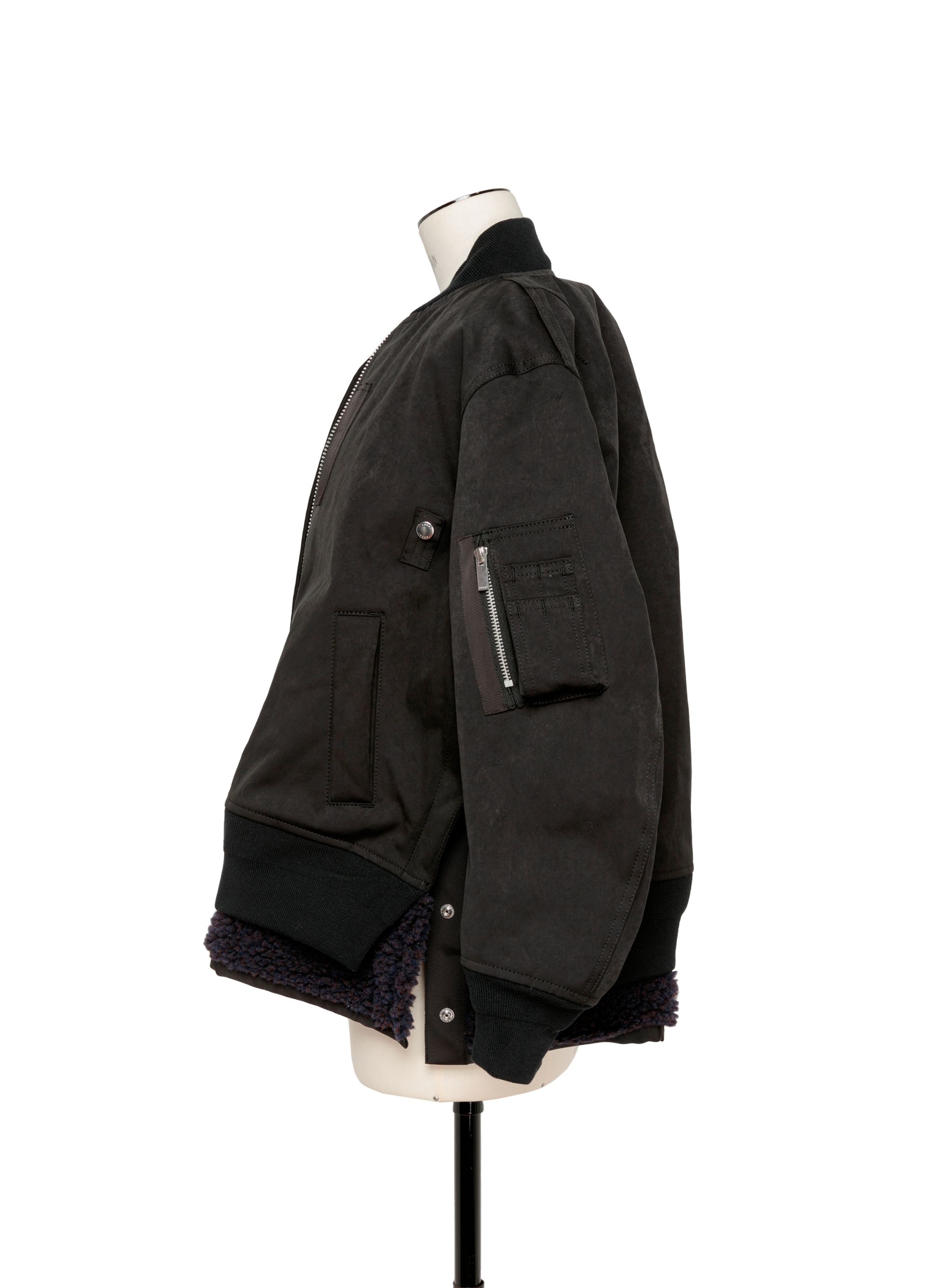 Faux Suede Blouson - 3