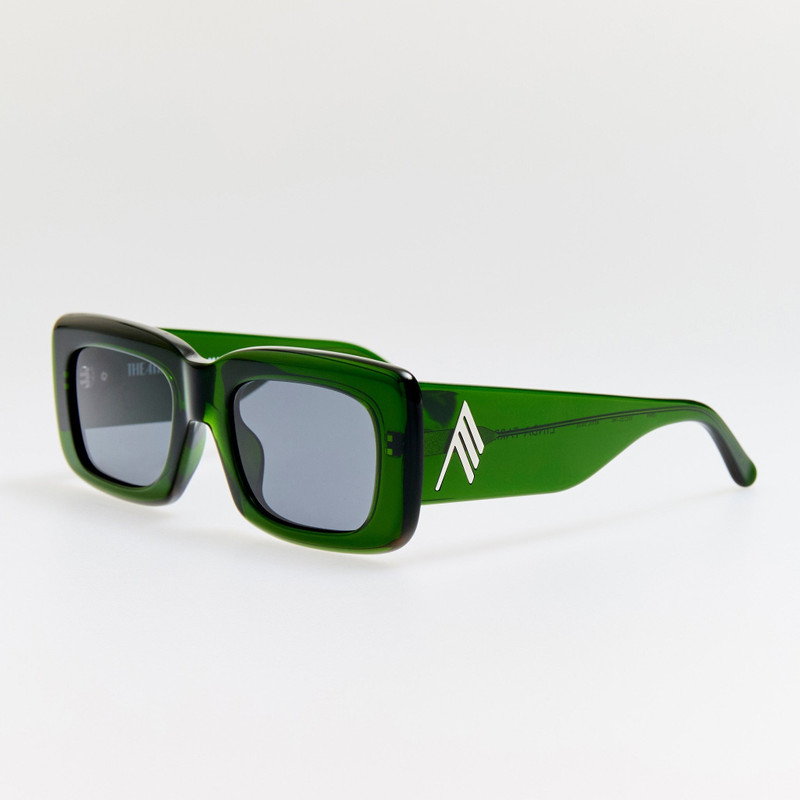 LINDA FARROW Marfa Sunglasses in Green outlook