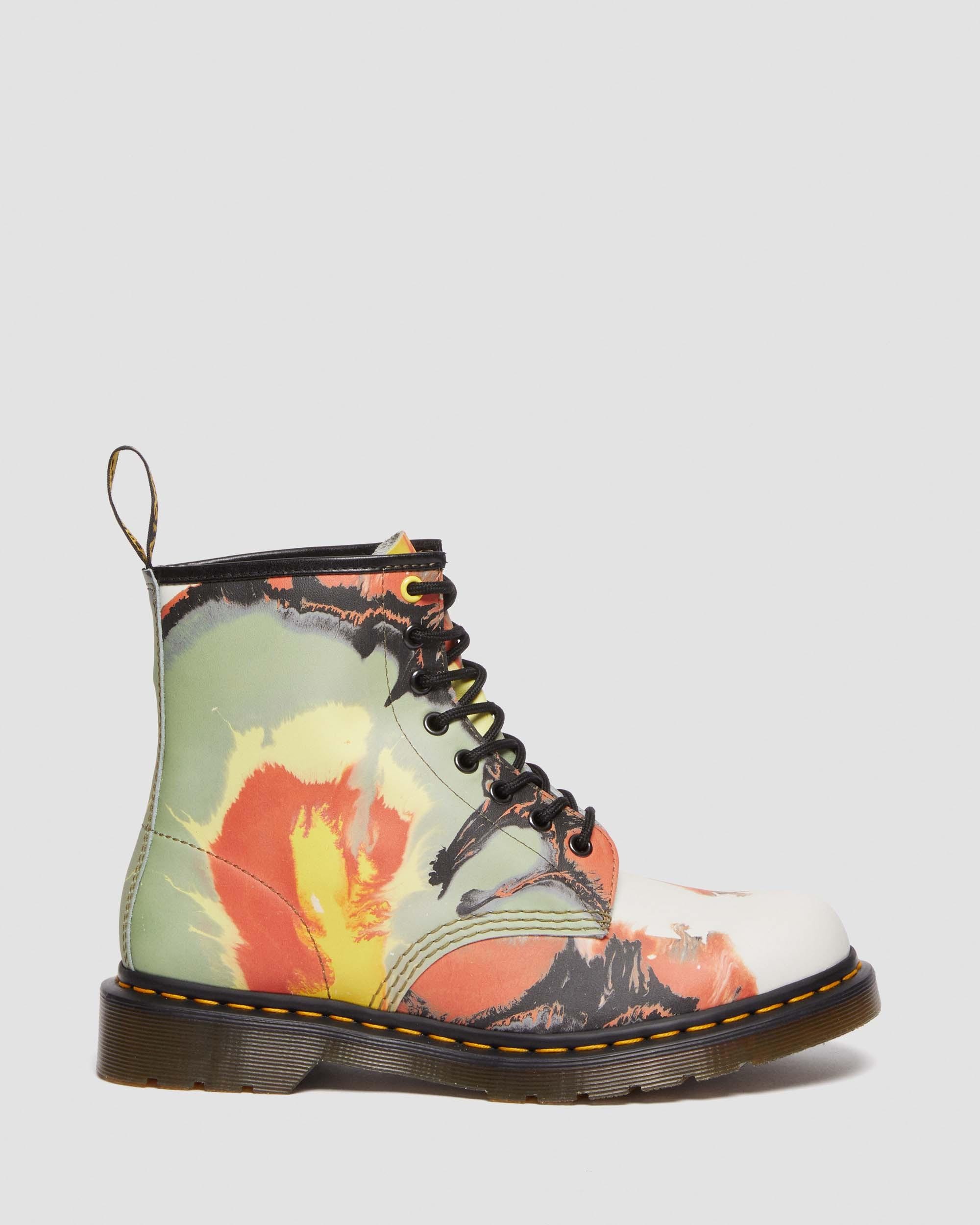 1460 Tate 'Volcanic Flare' Leather Lace Up Boots - 9