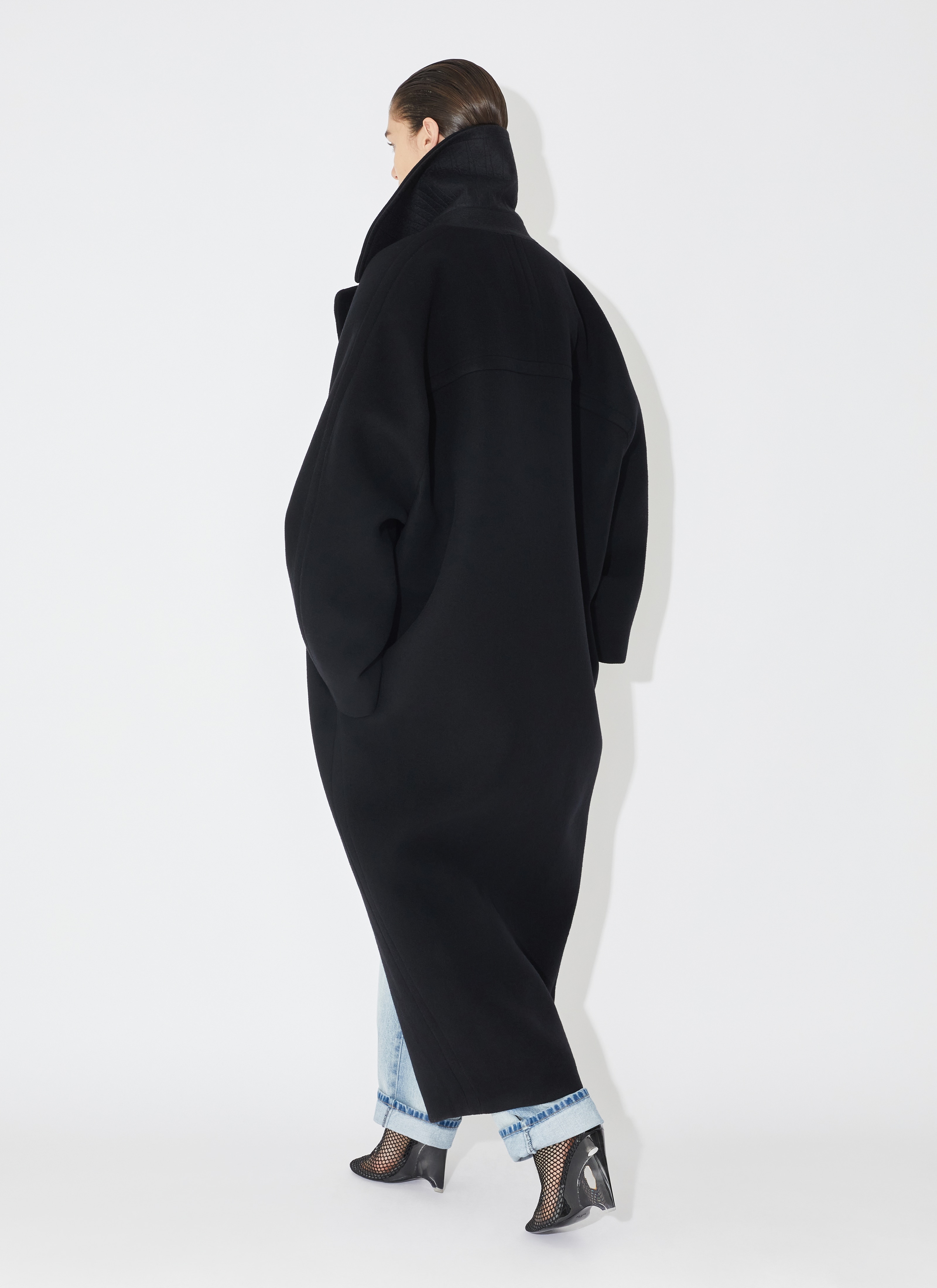 Alaïa MAXI WOOL COAT | REVERSIBLE