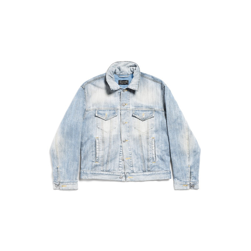 로고 작은 적합 Denim 재킷 1