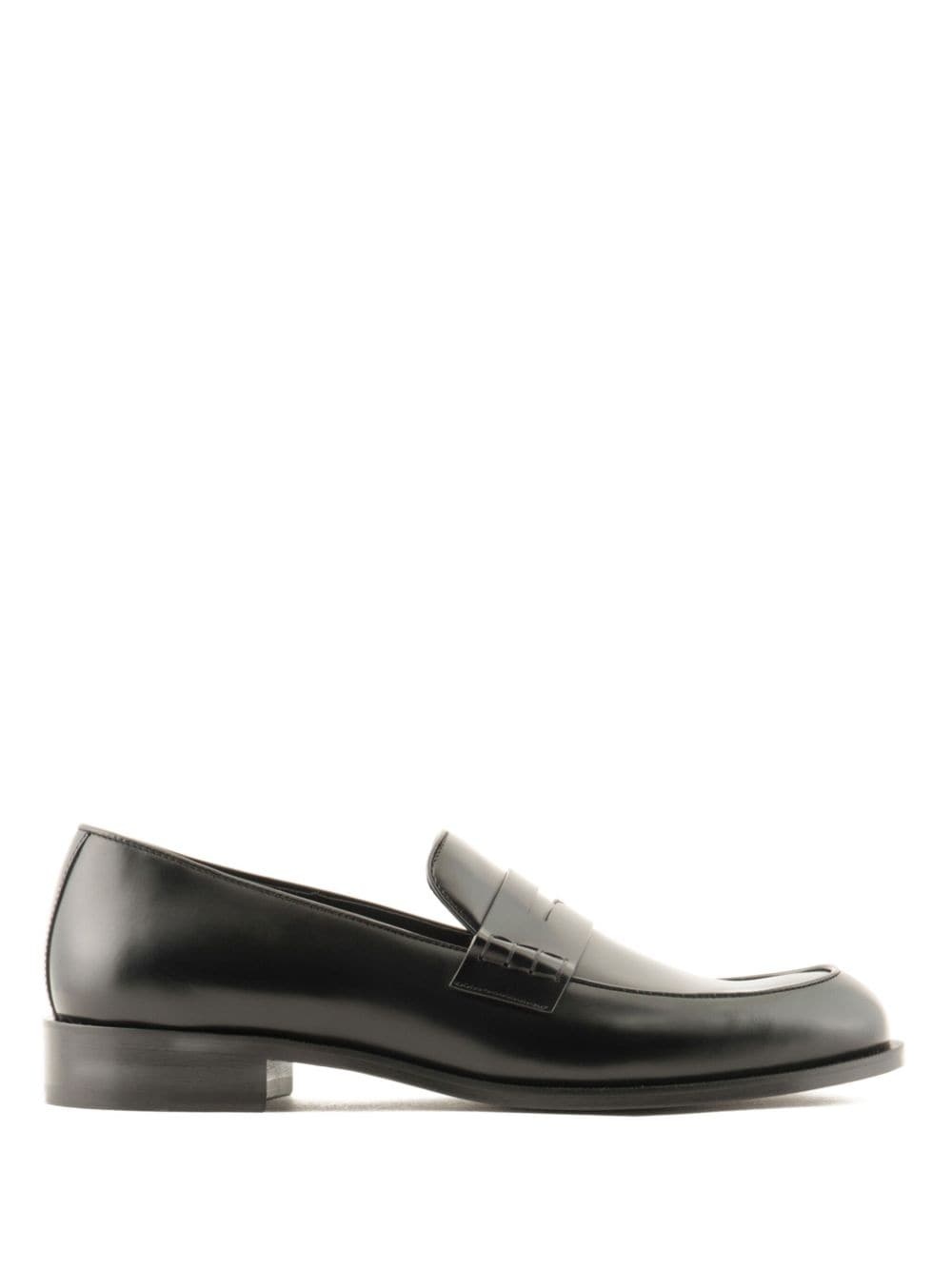 almond-toe leather loafers - 1