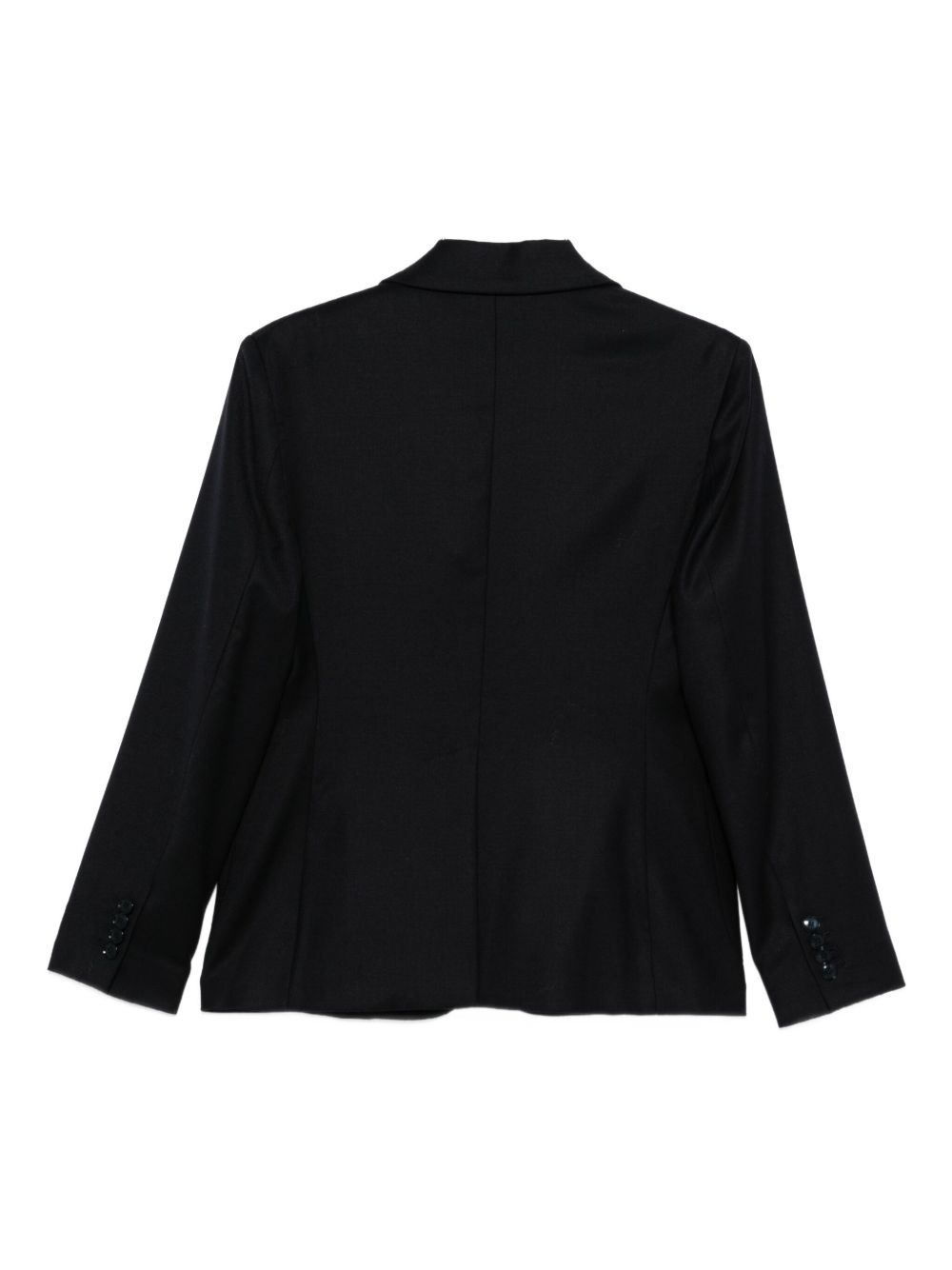 button-fastening wool jacket - 2