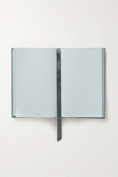 Smythson Textured-leather notebook outlook