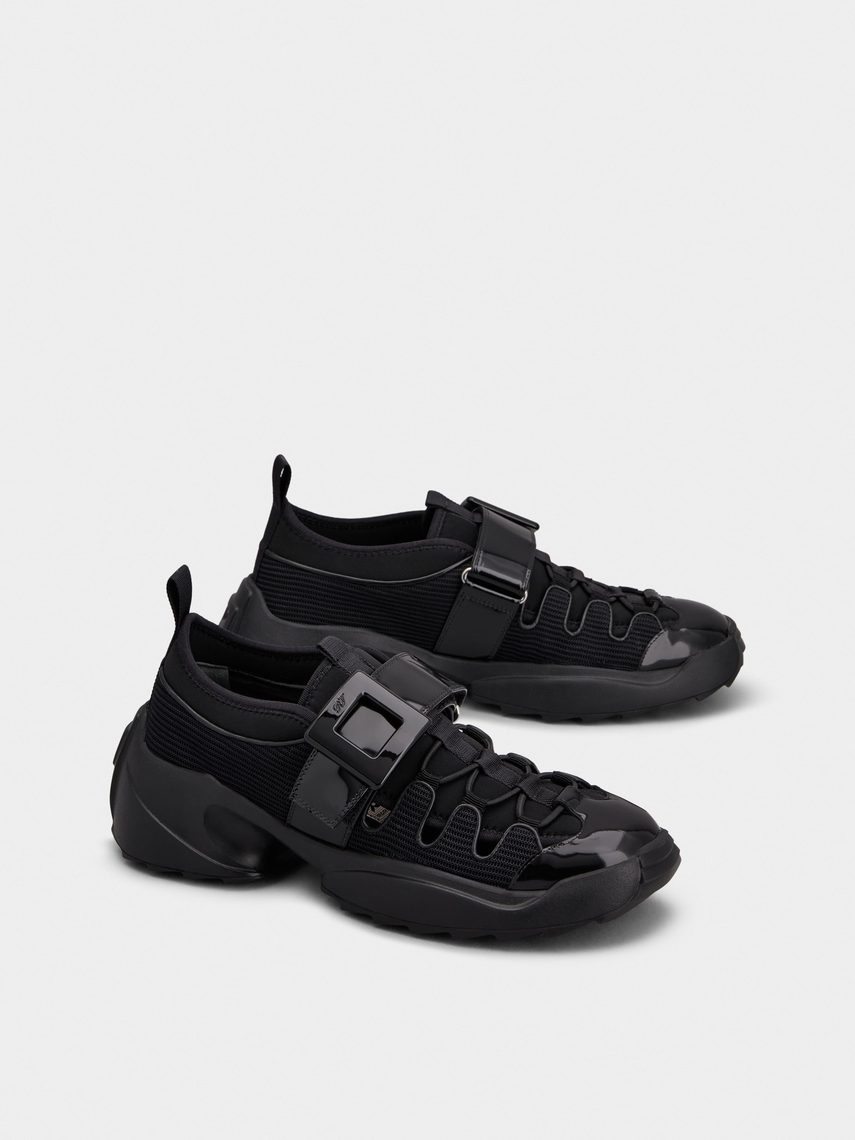 Viv' on the Run Trekky Sneakers in fabric and patent leather - 2