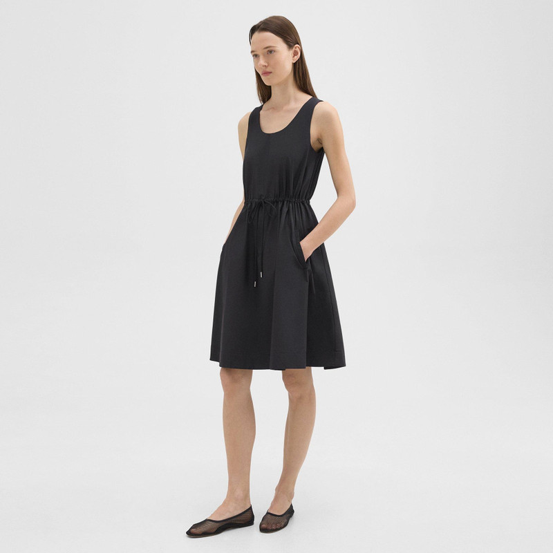Sleeveless Drawstring Dress in Cotton-Blend 3