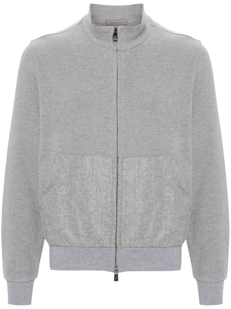 zip-up knitted cardigan 1