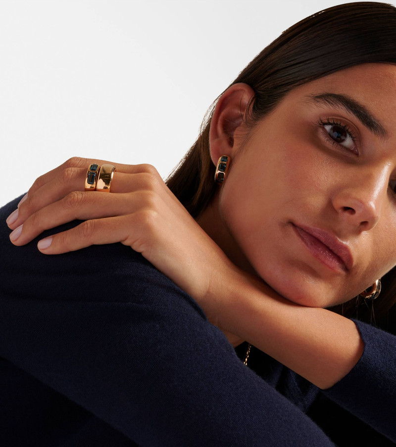 Pomellato Iconica 18kt rose gold ring with topaz outlook