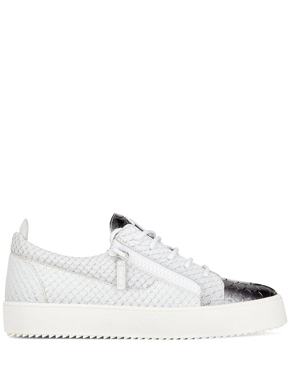 Frankie snakeskin-effect sneakers  - 1