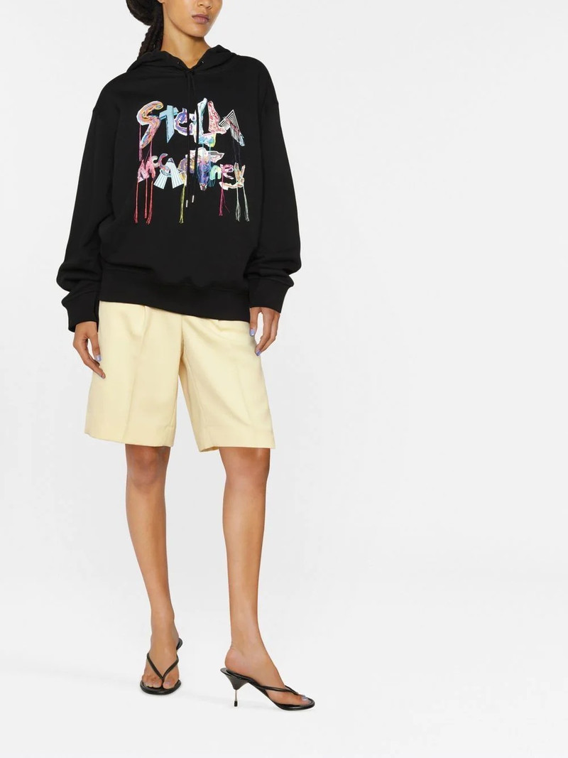 Stella McCartney oversized logo-collage hoodie outlook