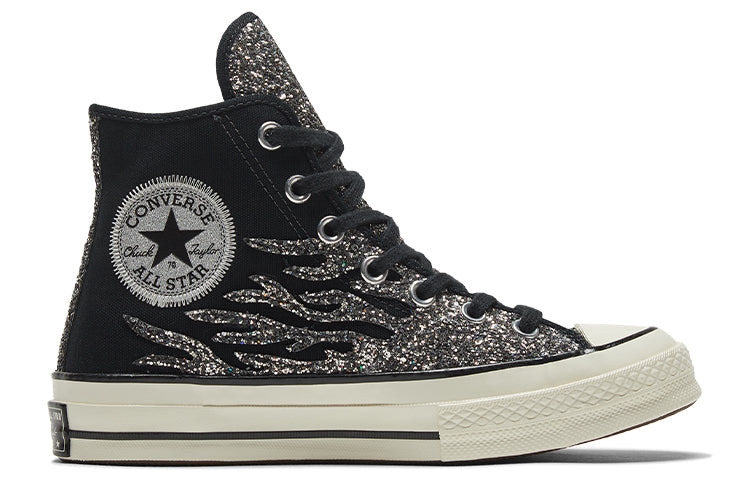 (WMNS) Converse Chuck 70 High 'Archival Glitter Flame - Black Egret' 569387C - 2