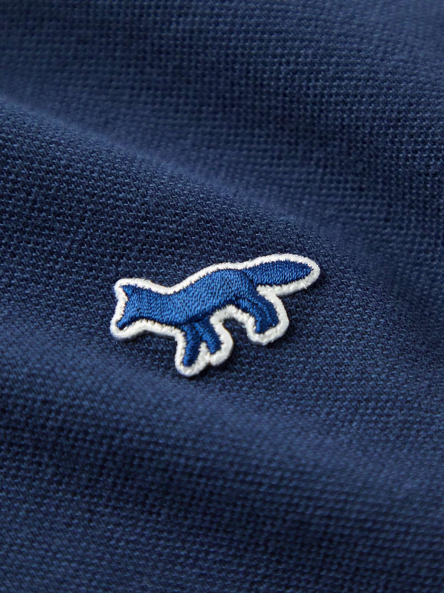 Logo-Appliquéd Cotton-Piqué Polo Shirt - 5