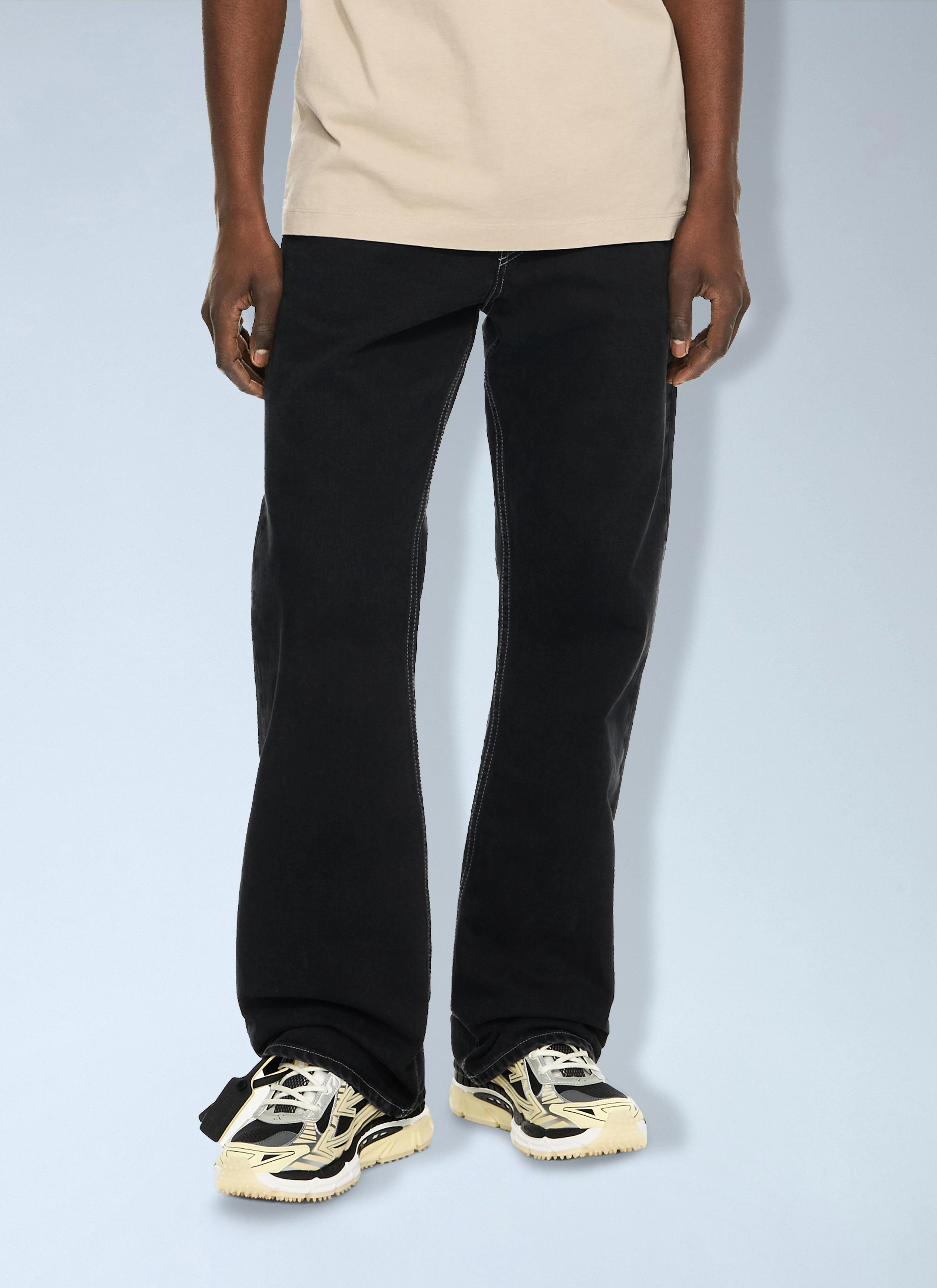 Off-White Men Half Arrow Slim Relaxed Jeans - 1