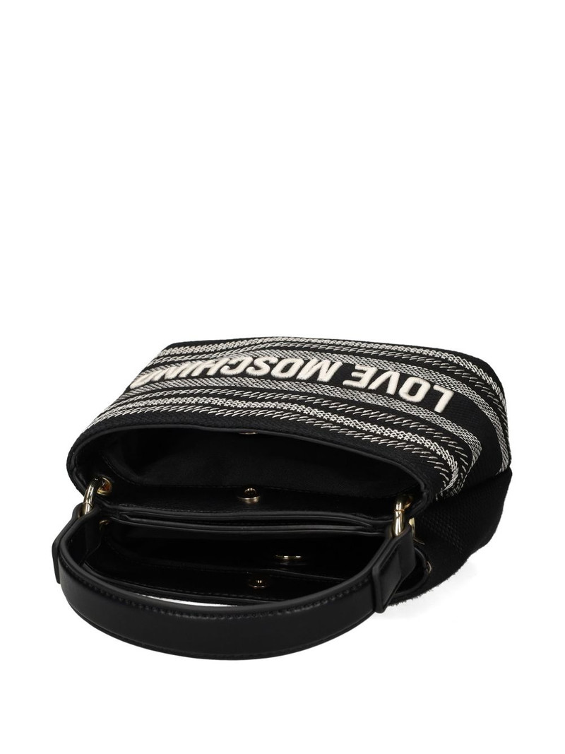 logo-embroidered tote bag 5