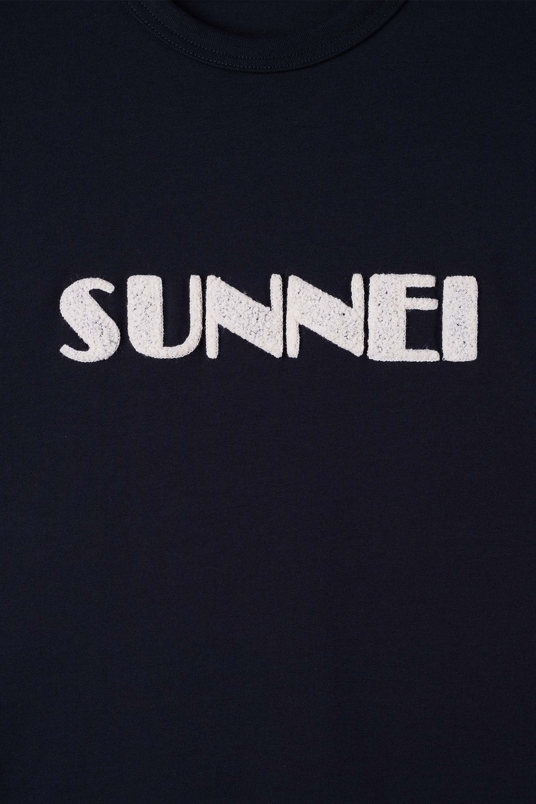 BIG LOGO BOUCLE CLASSIC T-SHIRT / blue SUNNEI & off white - 6
