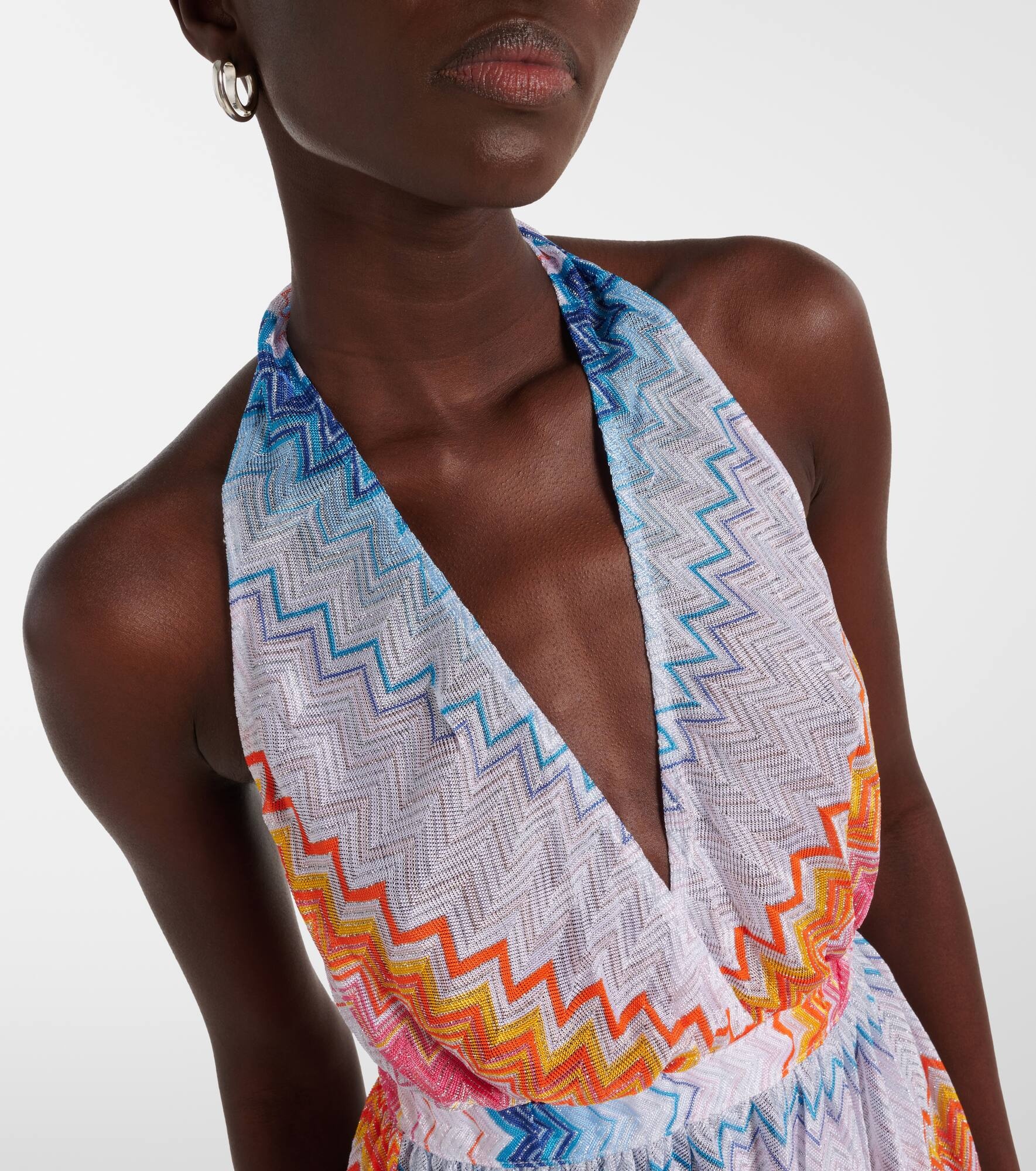 Zigzag halterneck romper - 4