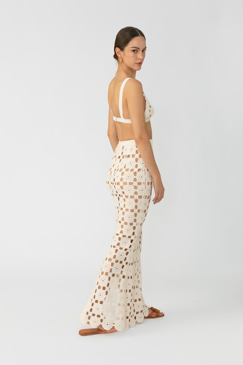 SAU LEE MYKO CROCHET SKIRT outlook