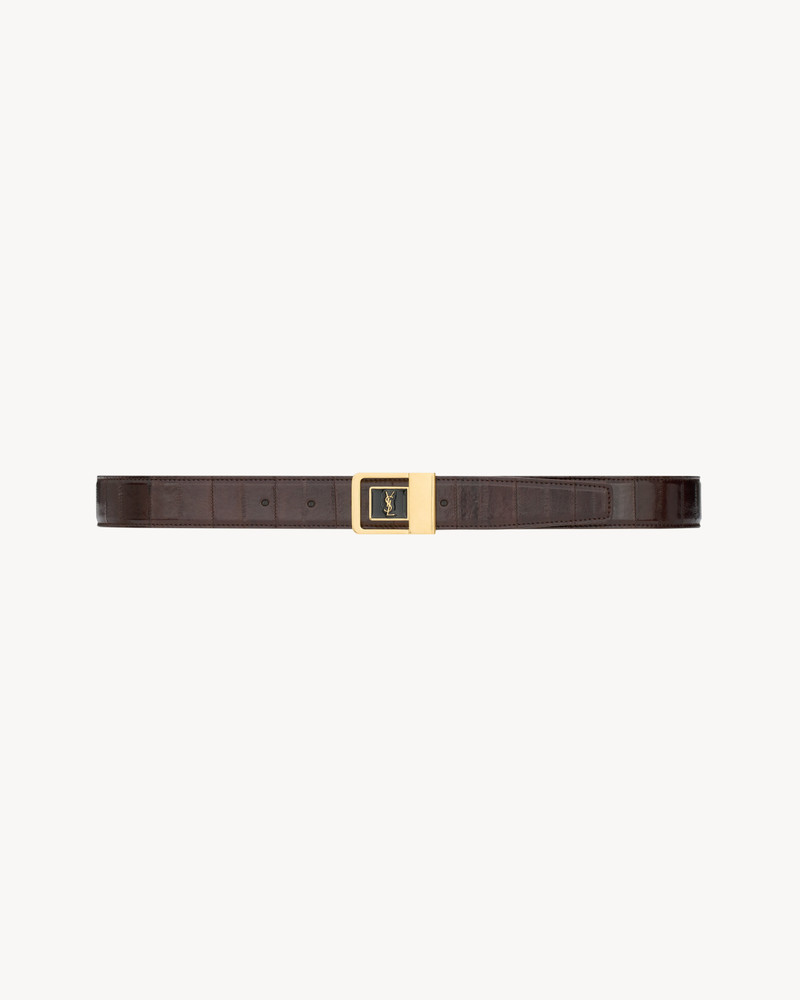 LA 66 BUCKLE BELT IN EEL 1