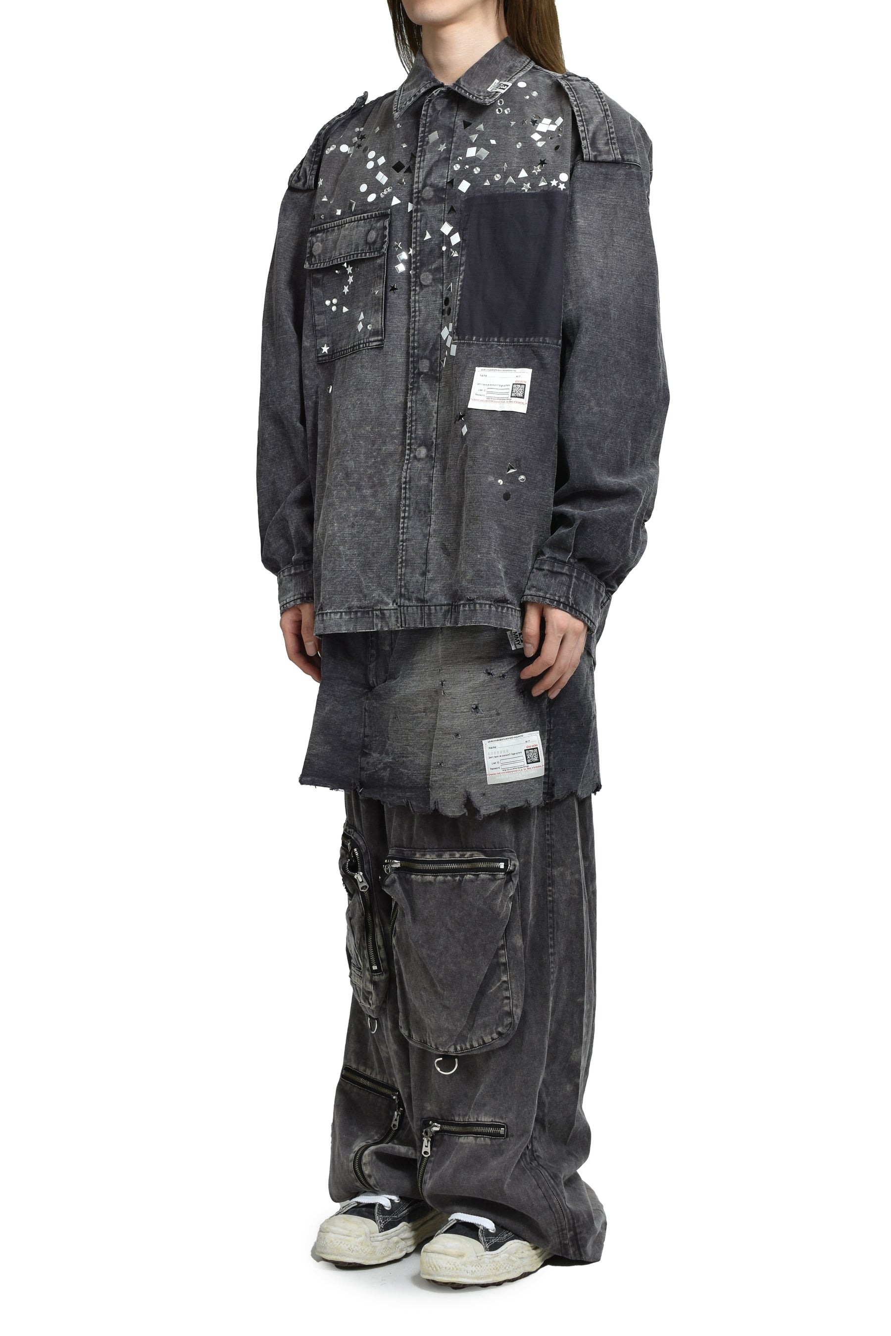 WAIST LAYERD FLIGHT PANTS / BLK - 4