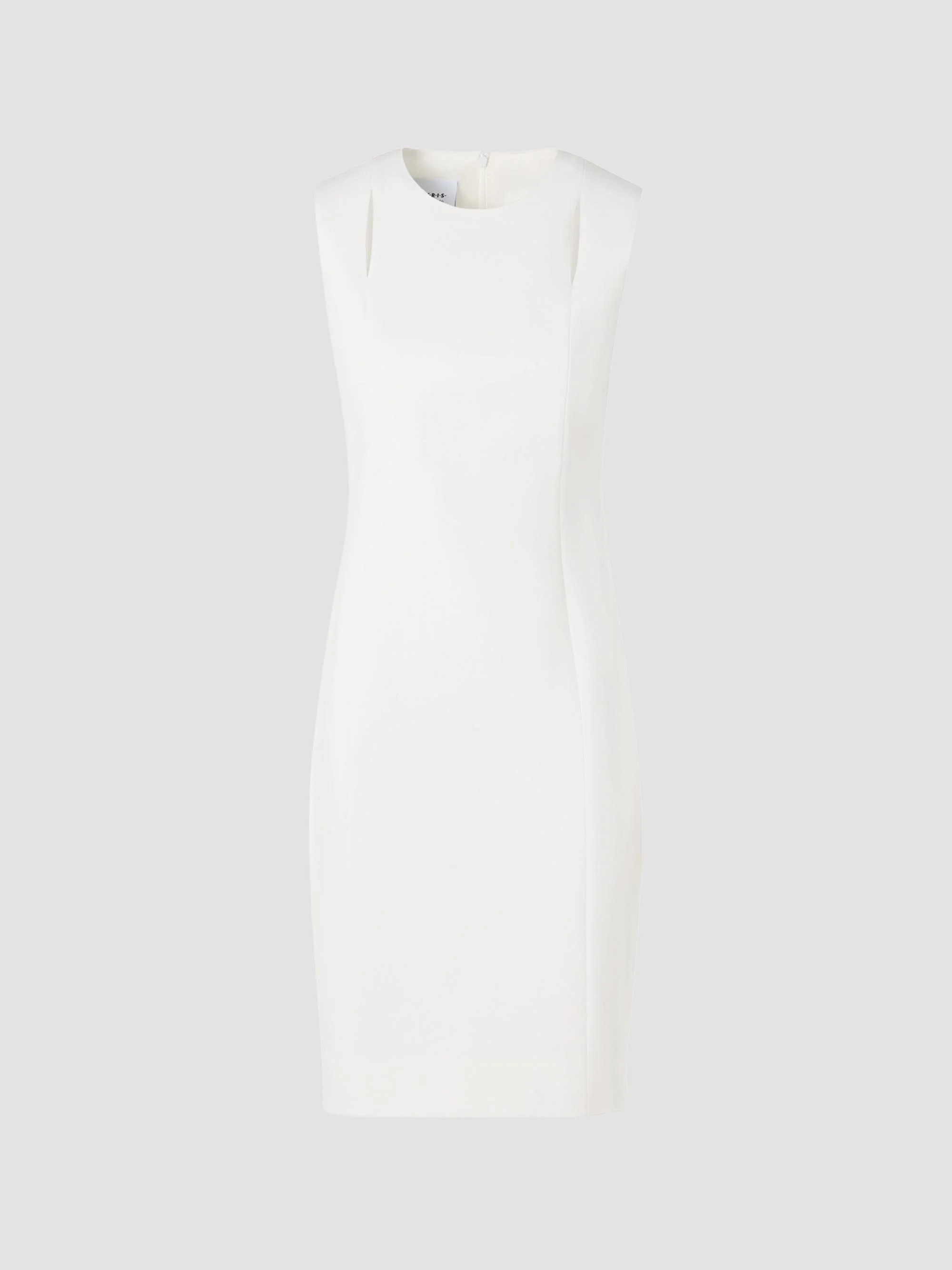 Women's Slot Cut-Out Jersey Sheath Mini Dress - Cream - 1