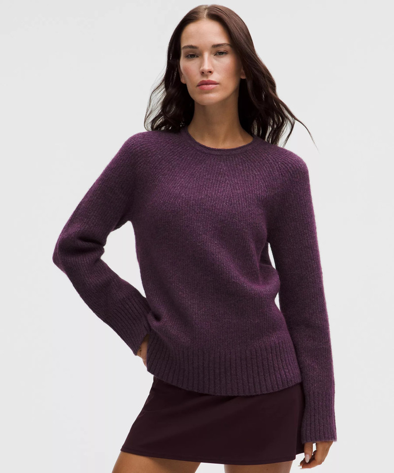 Alpaca-Blend Crewneck Sweater 1