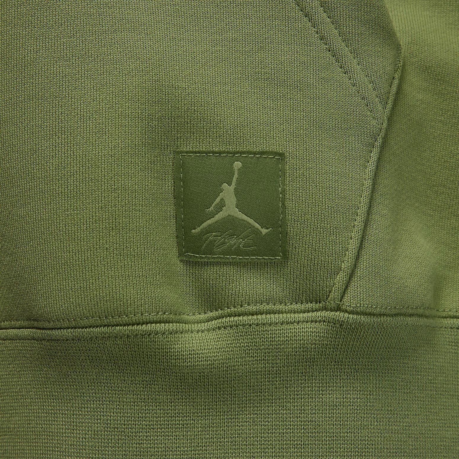 (WMNS) Air Jordan Flight Fleece Pullover Hoodie 'Sky J Light Olive' FB5111-340 - 5