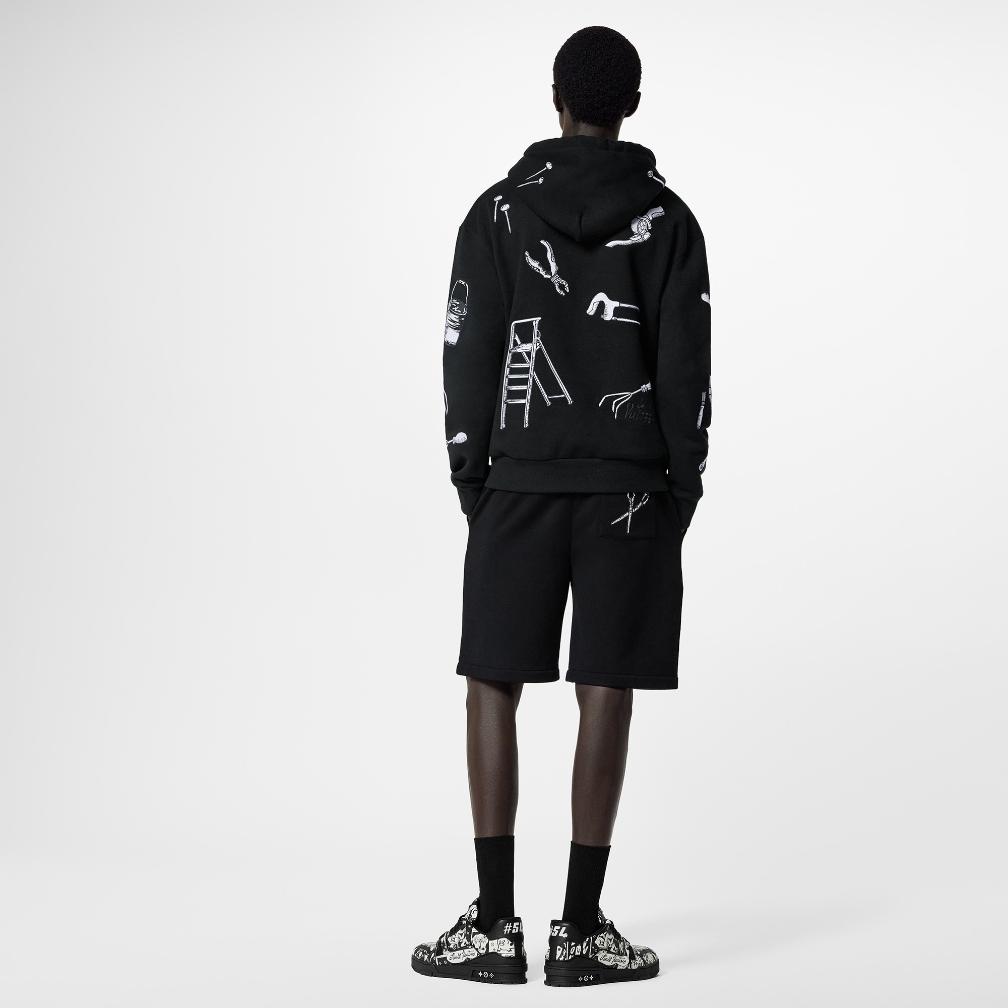 Tools Embroidery Shorts - 3