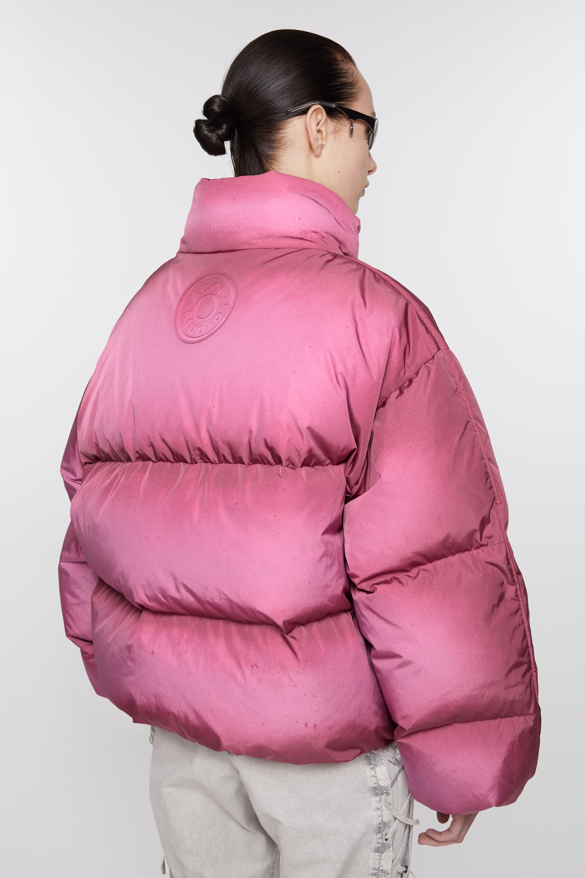 Down puffer jacket - Tango pink - 4