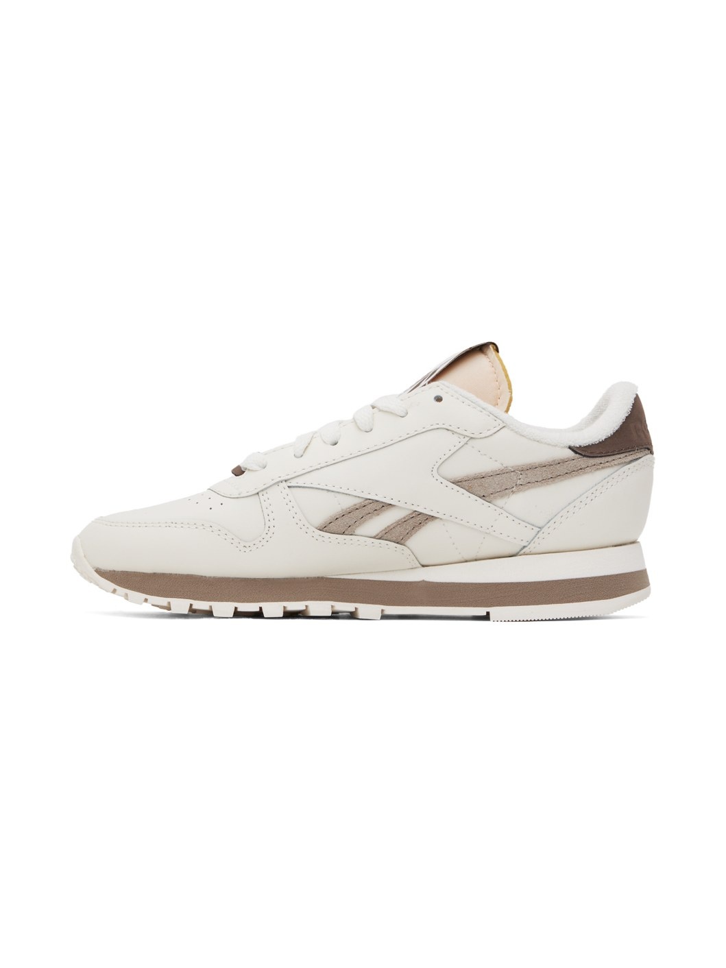 White & Taupe Classic Leather 1983 Sneakers - 3