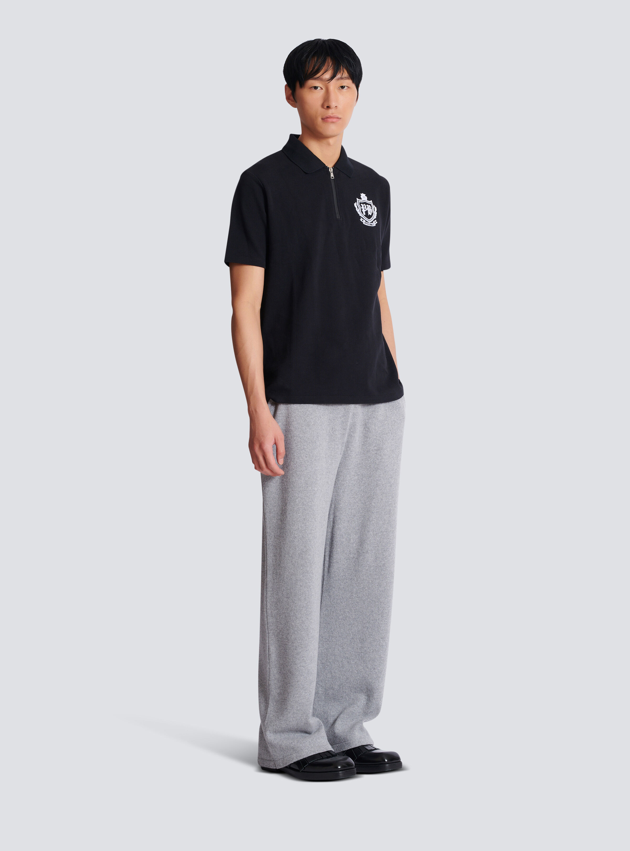 Short-sleeved College Emblem polo - 3