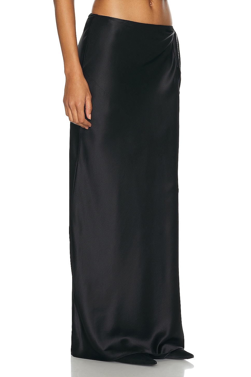 Satin Maxi Skirt - 2